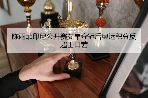 陈雨菲印尼公开赛女单夺冠后奥运积分反超山口茜